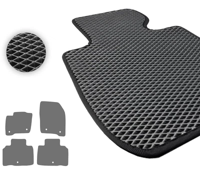Eva килимки Pro-Eco Black для Lincoln MKX (mkII) 2015-2018 / Nautilus (mkI) 2018-2023 (PE 6009022)