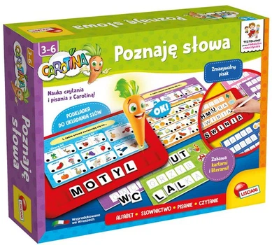 Zestaw edukacyjny Lisciani Carotina Poznaję słowa (8008324112876)
