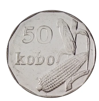 Монета Нигерия 50 кобо 2006 F-VF (KM#13.3)