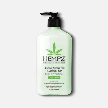 Зволожуюче молочко для тіла зелений чай-азіатська груша Exotic Green Tea Asian Pear Herbal Body Moisturizer Hempz 500 мл