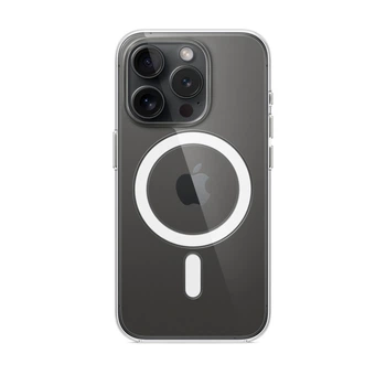 Чохол Silicone Case з MagSafe для iPhone 15 Pro Max Transparent