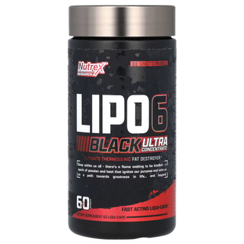 Жироспалювач Nutrex Lipo 6 Black Ultra Concentrate 60 капсул (129701)