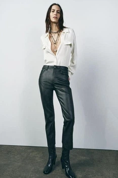Штани зі штучної шкіри Zara 2969/045 - 42