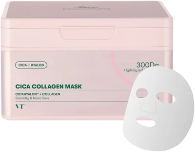 Maska do twarzy VT Cosmetics Cica Collagen Mask kolagenowa 30 szt (8809695677281)