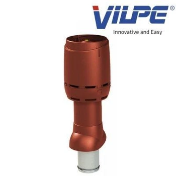 Вентиляционный выход VILPE Flow P-125 700 мм утепленный Красный