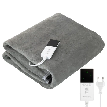 Электроодеяло (5 режимов) Warm Home 150x120 YD-008 Flannel Fabric Grey