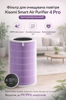Фільтр для очищувача повітря Xiaomi Smart Air Purifier 4 Pro (антиалергенний)