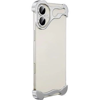 Чохол на Apple iPhone 17 / для айфон 17 металевий бампер Silver