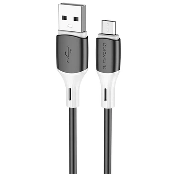 Кабель Micro USB для зарядки телефону, смартфона / зарядний шнур провід мікро юсб для передачі даних 1м Чорний