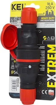 Zestaw przyłączeniowy hermetyczny PLASTROL ZWG-54 IP54 Czarno-czerwony (5902273405467)