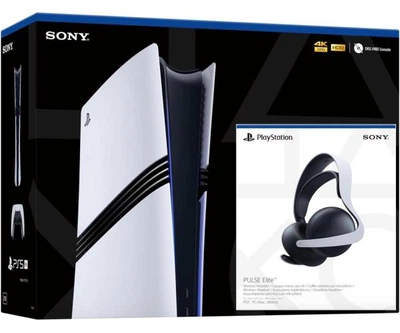 Ігрова консоль Sony PlayStation 5 Pro 2Tb + Бездротова гарнітура PULSE Elite (White) + Чохол