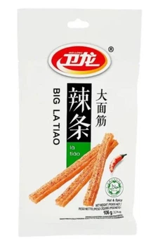 Китайский острый снек Latiao (латяо) соевое мясо Weilong Big Hot & Spicy 106 г (5660)