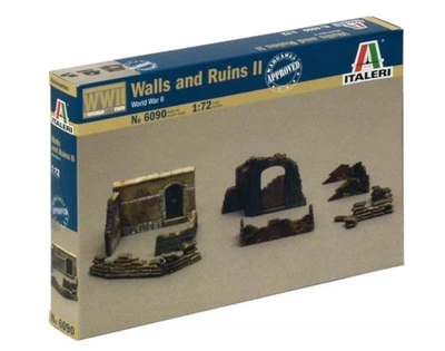 Збірна модель 1/72 стіни та руїни №2 Друга світова війна Italeri 6090