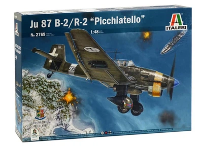 Збірна модель 1:48 гвинтового літака JU 87 B-2/R-2 Stuka "Picchiatello" Italeri 2769
