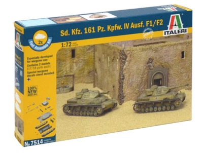 Збірна модель 1/72 танки SD. KFZ. 161 PZ. KPFW. IV AUSF.F1/F2 Italeri 7514