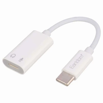 Адаптер OTG USB C к 8-пиновым наушникам Earldom ET-OT101 для смартфонов и планшетов качественный звук