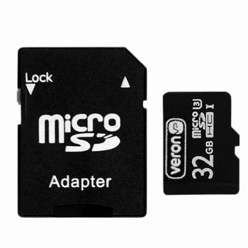 Карта памяти Veron 32GB microSDHC UHS-1 класс 10 для смартфонов и камер высокая скорость записи данных