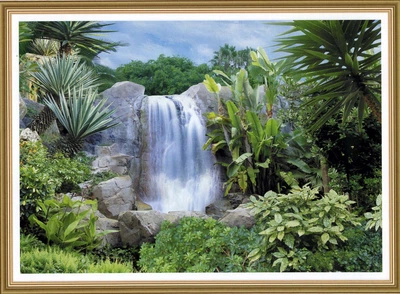 Фотообои глянцевые ArtDecor Серебряный поток 194х268 см