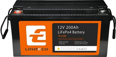 Аккумуляторная батарея LITHTECH TE12200B Литий-железо-фосфатная 12.8V 200Ah (YT45528)