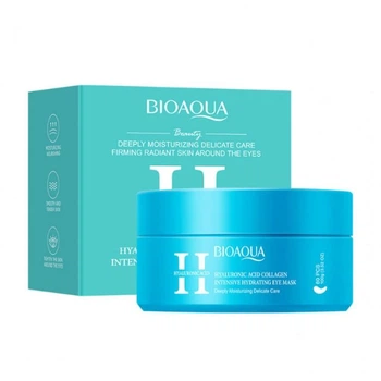 Патчі гідрогелеві BIOAQUA Hyaluronic Acid Collagen Intensive Hydrating Eye Mask з гіалуроновою кислотою, 60 шт