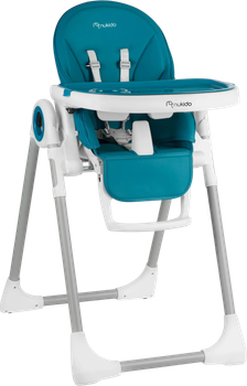 Стільчик для годування Nukido Belo зі столиком темно-синій (5903890613785)