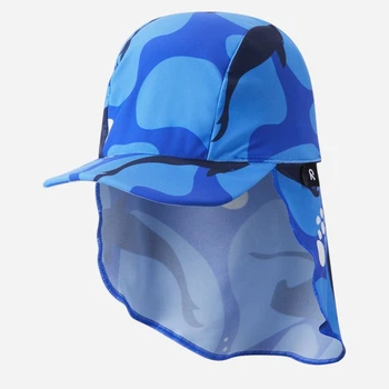 Дитяча кепка із захистом шиї для хлопчика Reima Kilpikonna 5300154D-66A2 56/58 см Синя (6438557322780)