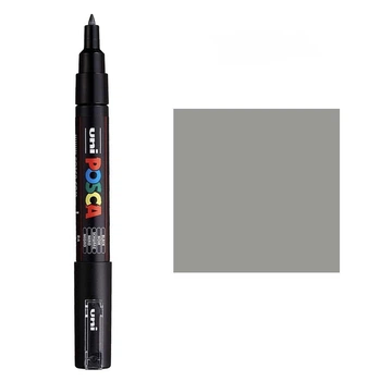 Маркер акриловый Uni Posca Markers PC1M 1мм Grey