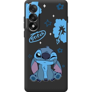 Силиконовый Черный Чехол с Картинкой для OnePlus Nord 5 Принт (Стич, Stitch) (69928-ysb012)