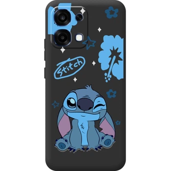 Силиконовый Черный Чехол с Картинкой для Oppo A6 Pro Принт (Стич, Stitch) (70368-ysb012)