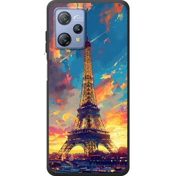 Силиконовый Чехол с Картинкой для Blackview A53 Принт (Париж, Эйфелева Башня) (69959-ysm038)
