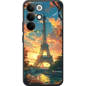 Силиконовый Чехол с Картинкой для Realme C85 Pro Принт (Париж, Эйфелева Башня) (70194-ysm037)