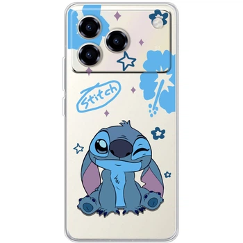 Силиконовый Прозрачный Чехол с Картинкой для ZTE Blade A76 Принт (Стич, Stitch) (69785-ysp002)