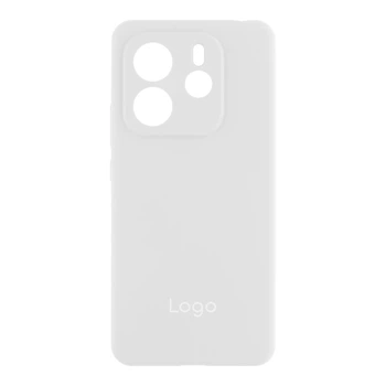 Чехол-накладка Liquid Silicone (AA) с защитой на камеру для Xiaomi Redmi Note 14 5G White