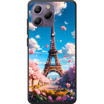 Силиконовый Чехол с Картинкой для Blackview A96 Принт (Париж, Эйфелева Башня) (69866-ysm035)