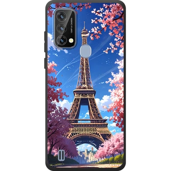 Силиконовый Чехол с Картинкой для Blackview A50 Принт (Париж, Эйфелева Башня) (69870-ysm036)