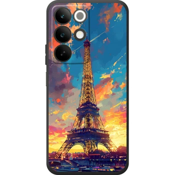 Силиконовый Чехол с Картинкой для Realme C85 Принт (Париж, Эйфелева Башня) (70193-ysm038)