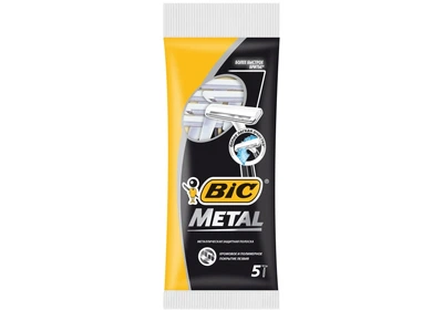 Набор бритв без сменных картриджей BIC Metal 5 шт (3086125705416)