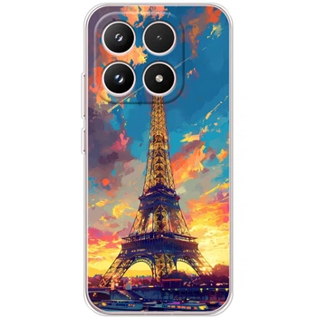 Силиконовый Чехол с Картинкой для Xiaomi 17 Принт (Париж, Эйфелева Башня) (69725-ysm038)