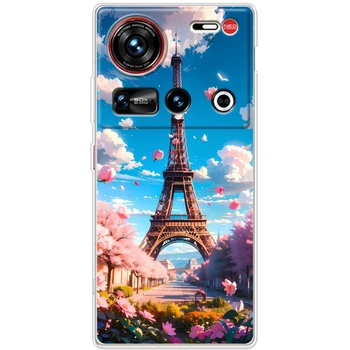 Силиконовый Чехол с Картинкой для ZTE Nubia Z70 Ultra Принт (Париж, Эйфелева Башня) (69829-ysm035)