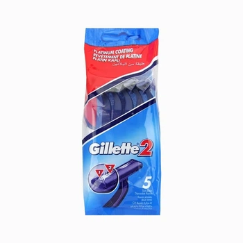 Одноразовые станки для бритья (Бритвы) мужские Gillette Blue 2 (5 шт) (7702018849031)