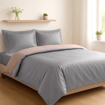 Комплект постельного белья Soho Полуторный 150х200 см Duet Ivory/Grey (Полуторний Duet 150*200 Ivory/Gr)