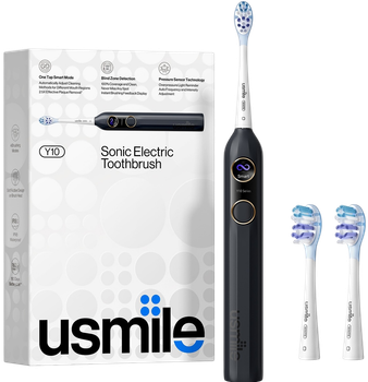 Електрична зубна щітка Usmile Y10 Black + Brush Head