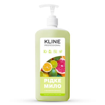Рідке мило KLINE Цитрус 1л з дозатором