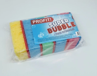 Набор кухонных губок "PROFIT SUPER BUBBLE" 5шт ( 9780201379921) .