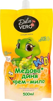 Жидкое детское крем-мыло Dolce Vero Медовая Дыня дой-пак 500 мл (4820091147042)