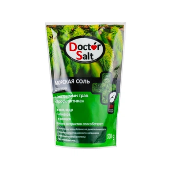 Соль для ванн Doctor Salt с экстрактами трав Профилактика 530 г (4820091145352)