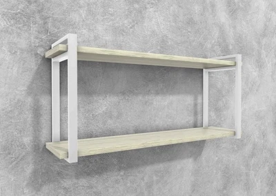 Полка Айсберг 120 белый/белый MSMLOFT