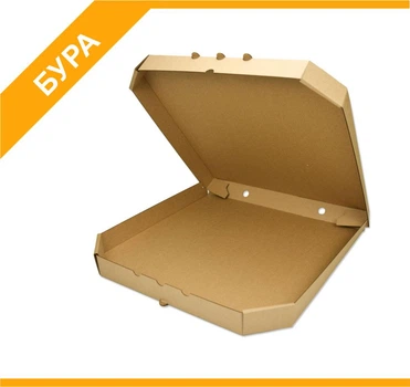 Коробки для пиццы 50 см, бура, Мир упаковки, Т-23