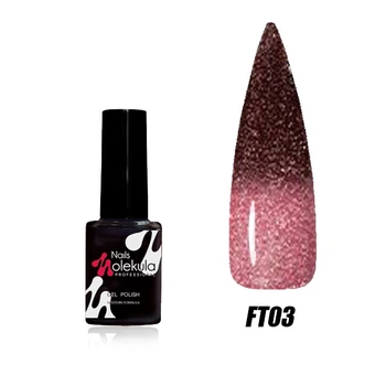 Гель-лак Gel Polish Molekula FLASH THERMO Відбиваючий світло Термо 6ml № FT03, 8435689008849