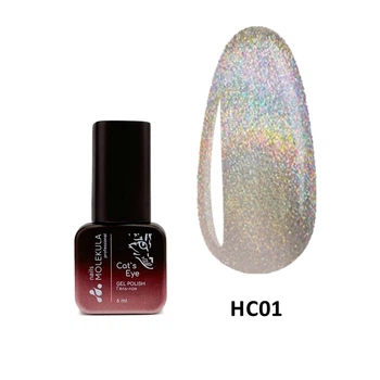 Гель лак Molekula HOLOGRAPHIC CAT`S EYE 6 мл № HC01, 8435689001741